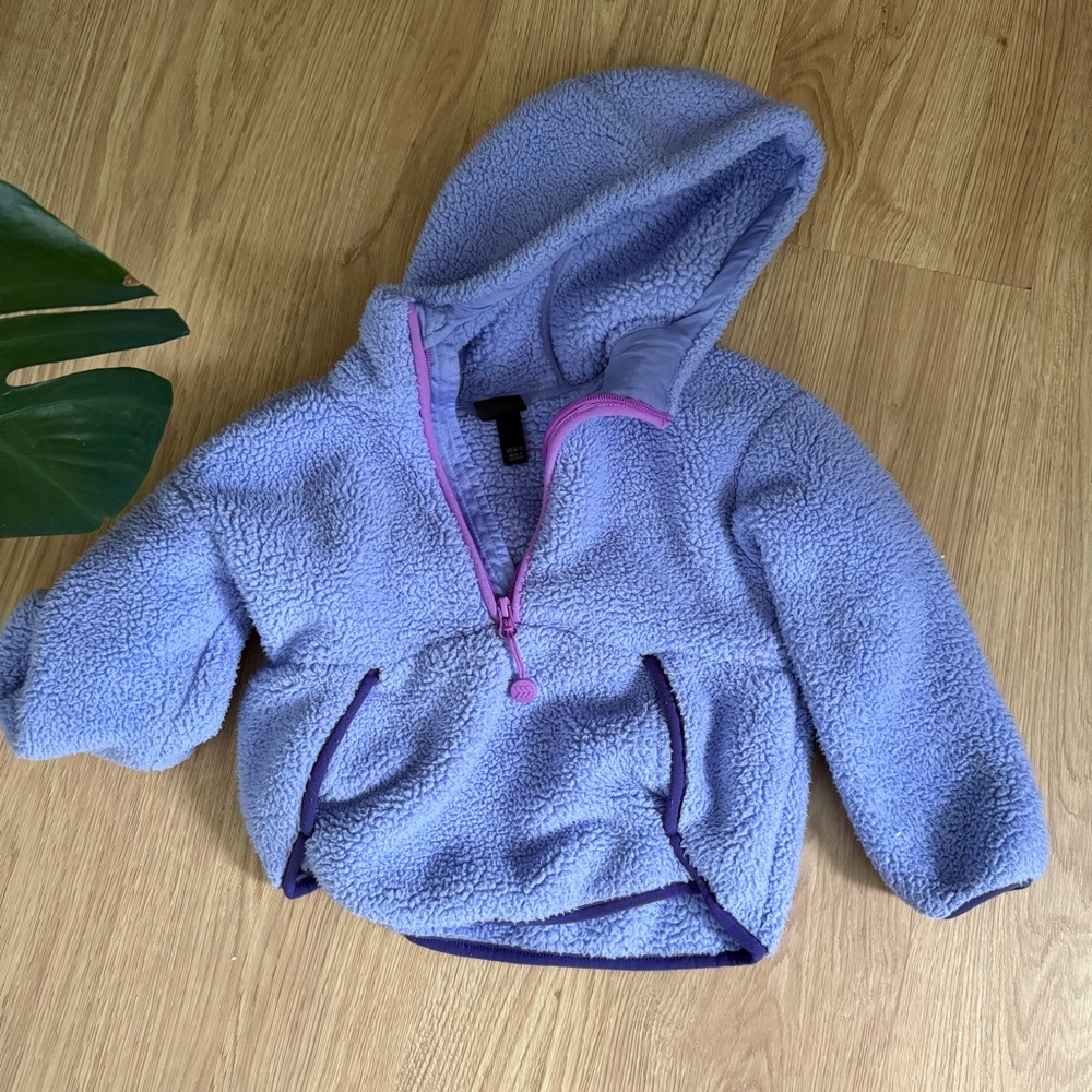 Cozy Purple Fleece Hoodie